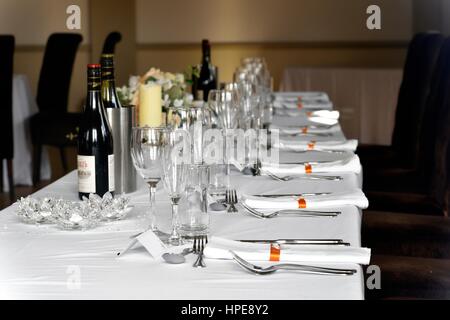 wedding table Stock Photo