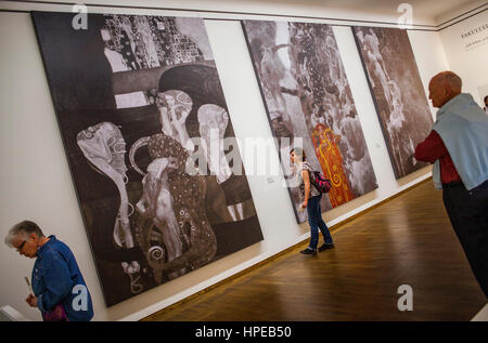 University paintings,Philosophy Medicine and Jurisprudence, for the university of Vienna,Gustav Klimt,Leopold Museum,Vienna, Austria, Europe Stock Photo