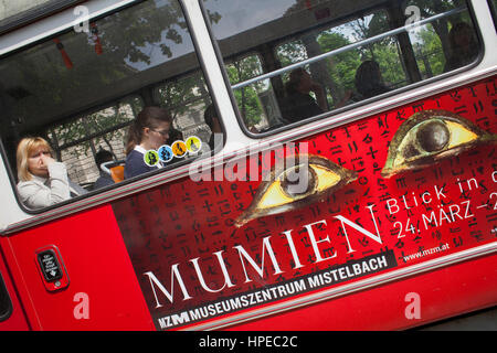 Tram, Ringstrasse, ring road,  Vienna, Austria, Europe Stock Photo