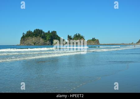 La Push Beach, Washington State Coastline, USA, adjacent to Olympic National Park. Stock Photo