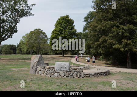 The Paul Revere capture site in Minute Man National Historical Park, Middlesex County, Massachusetts, United States. Stock Photo
