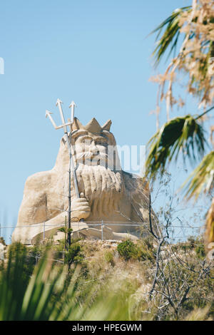 The King Neptune statue at the abandoned Atlantis marine park in Two Rocks, Perth Stock Photo