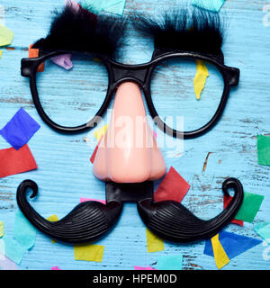 closeup of a fake nose and glasses, with mustache Stock Photo - Alamy
