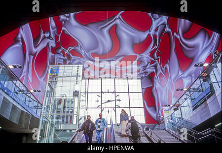 Train station, entrance hall, Austria, Graz Stock Photo