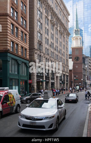 Washington Street, Boston, Looking Towards the Old South Meeting House Stock Photo