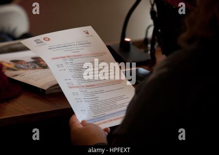 Paris, France. 21st February 2017. UNESCO - King Hamad Bin Isa Al-Khalifa Prize, for the use of Information and Communication Technologies in Education, Paris, France Credit: Ania Freindorf/Alamy Live News Stock Photo