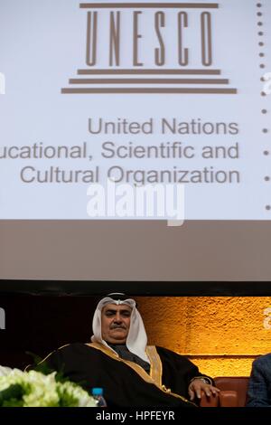 Paris, France. 21st February 2017. UNESCO - King Hamad Bin Isa Al-Khalifa Prize, for the use of Information and Communication Technologies in Education, Paris, France Credit: Ania Freindorf/Alamy Live News Stock Photo