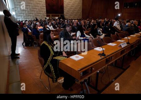 Paris, France. 21st February 2017. UNESCO - King Hamad Bin Isa Al-Khalifa Prize, for the use of Information and Communication Technologies in Education, Paris, France Credit: Ania Freindorf/Alamy Live News Stock Photo