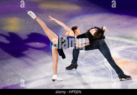 Gangneung, east of Seoul, South Korea. 19th Feb, 2017. Yura Min & Alexander Gamelin (KOR) Figure Skating : ISU Four Continents Figure Skating Championships 2017, Gala Exhibition at Gangneung Ice Arena in Gangneung, east of Seoul, South Korea . Credit: Lee Jae-Won/AFLO/Alamy Live News Stock Photo