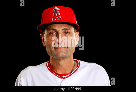 Los Angeles Angels bench coach Rob Picciolo fills in as manager for Mike  Scioscia against the Atlanta Braves at Angel Stadium in Anaheim, California  on May 22, 2011. The Angels won 4-1.