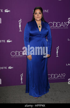 Beverly Hills, USA. 21st Feb, 2017. Shivani Rawat, at 19th CDGA (Costume Designers Guild Awards), at The Beverly Hilton Hotel in California on February 21, 2017. Credit: Faye Sadou/Media Punch/Alamy Live News Stock Photo