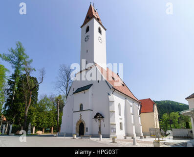 Aspang-Markt, Late Gothic parish church of St. Florian, Wiener Alpen, Alps, Niederösterreich, Lower Austria, Austria Stock Photo