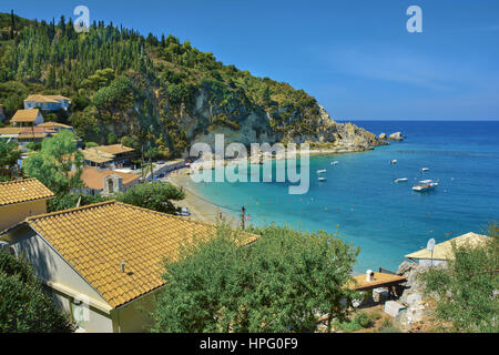 Agios Nikitas resort at Lefkada island in the Ionian sea, Greece Stock Photo