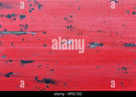 Weathered red wood background Stock Photo