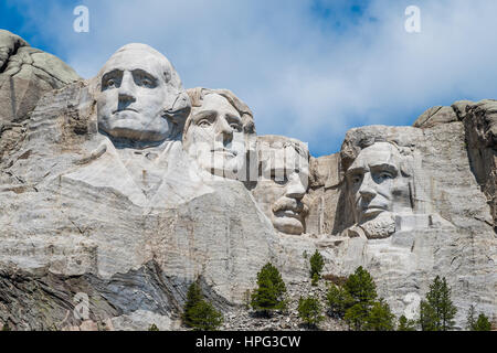 Mt. Rushmore National Memorial, South Dakota Stock Photo