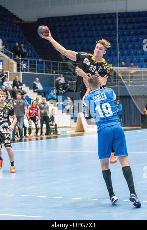 October 11, 2015: Lie Hansen #89 of Bregenz Basketball  in action during the European Handball Federation (EHF) Cup Men Qualification Round 2 game between  CSM Bucharest (ROU) vs Bregenz Handball (AUT) at Polyvalent Hall in Bucharest, Romania ROU.  Photo: Cronos/Catalin Soare Stock Photo