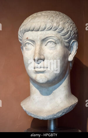 bust of emperor Constantius II (317 - 361), son and successor of ...