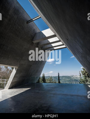 Israel, Jerusalem, Yad vashem - the world holocaust remembrance center - view of Jerusalem - exterior view Stock Photo