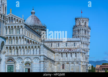 Architecture in Pisa town, view at cathedral. Stock Photo