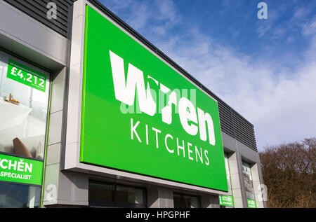 Wren Kitchens store in Roaring Meg retail park, Stevenage Stock Photo