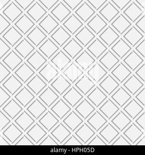 Vector background seamless pattern with white 3d diamond elements Stock Vector