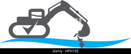 Backhoe Stock Vector