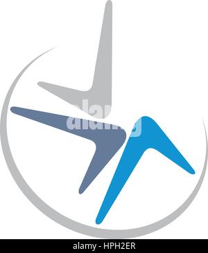 Boomerang Logo Stock Vector