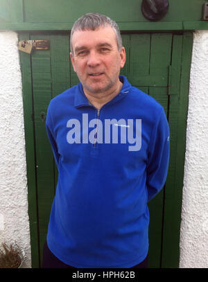 Iain Black, driver of the Virgin Pendolino train that crashed at Grayrigg, Cumbria, at home in Dunbarton. Mr Black was hailed a hero by Virgin founder Sir Richard Branson. Stock Photo