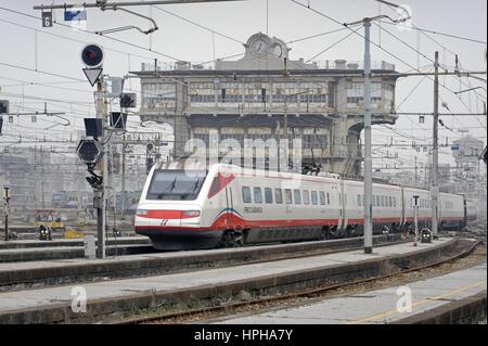 Railway yard Milano Centrale (Italy) Stock Photo