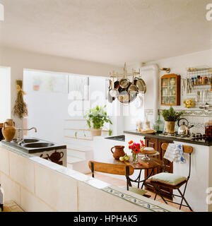A country style kitchen. Stock Photo