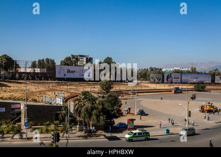 Meskel Square, Addis Ababa, Ethiopia Stock Photo