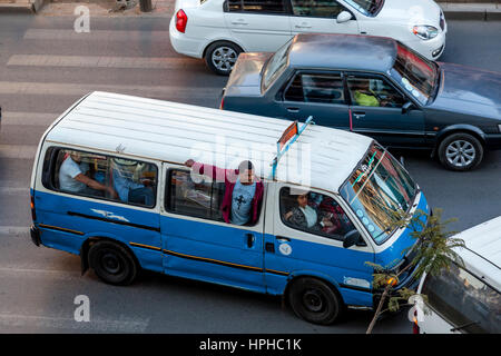 Minibus Taxis, Bole Road, Addis Ababa, Ethiopia Stock Photo