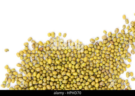 Mung beans isolated on white