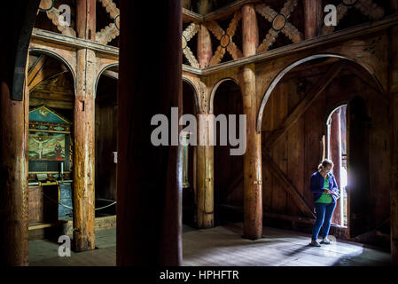 Borgund Stave Church, Sogn og Fjordane, Norway Stock Photo