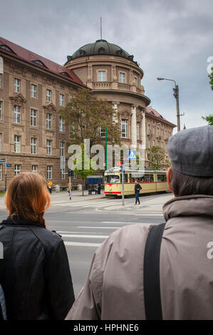 A.Fredy street, Poznan, Poland. Stock Photo