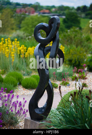 RHS Hyde Hall Dry Garden sculpture Stock Photo
