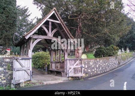 St Martin's church, Canterbury, England (now a world heritage site), the first christian church founded in England, the oldest parish church in contin Stock Photo