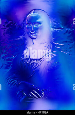  Mona Lisa with Inverted Colors, Mona Lisa Reproduction