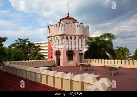 Cienfuegos, Cuba - January 28, 2017: Beautiful Palacio de Valle in Cienfuegos,Cuba.Palacio de Valle is an architectural jewel located in the Punta Gor Stock Photo