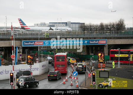 Traffic jam at Heathrow airport after three RisingUp climate