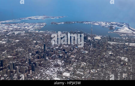 Toronto Skyline with Aerial view Stock Photo