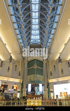 Inside the posh and luxurious Taipei 101 Mall in Taipei, Taiwan. Stock Photo