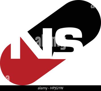 Capsule Initial NS Stock Vector