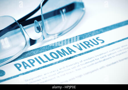 Papilloma Virus. Medicine. 3D Illustration. Stock Photo