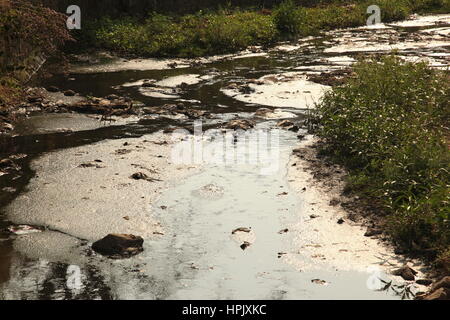 Drainage water flowing Texture Stock Photo