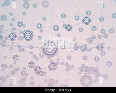 Network Computer generated abstract background Stock Photo