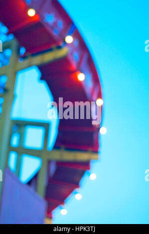 Helter skelter funfair ride on North Pier,Blackpool Stock Photo