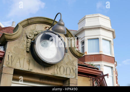 Old tram stop waiting room,St Annes Square,St Annes on sea,UK Stock Photo