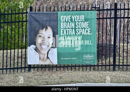 Extra Space storage sign Stock Photo