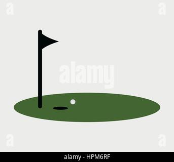 Golf icon Stock Vector